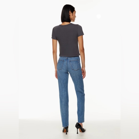 NWT Aritzia Denim Forum New Joni High Rise Loose in 4 Yrs Retro Mid Bleu - Picture 5 of 16